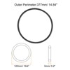Unique Bargains Rubber Universal Sewing Machine Motor Stretch Belt Seal Repair Parts 5 Pcs - 2 of 4