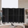 Gulches 8-Panel Black Louvered Partition, Versatile Room Divider - 2 of 4
