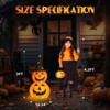 Karl Home 2PCS 3FT Pre-Lit Collapsible Halloween Jack-O-Lantern Pumpkin Decorations - 2 of 4