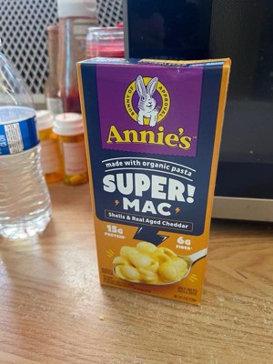 Annie's Super Mac Protein Mac & Cheese Shells & Real Aged Cheddar - 6oz ...