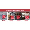 Gulches 5-Drawer Rolling Toolbox with Lock, Heavy-Duty Cold-Rolled Steel, Ball-Bearing Slides, Removable Casters, EVA Mats - 3 of 4