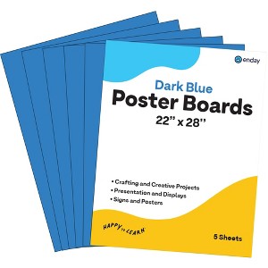Poster Board Lightweight Craft Backing Boards for Presentations Office Sign Blank Painting Board Smooth Surface Poster Sheets for School - 1 of 4