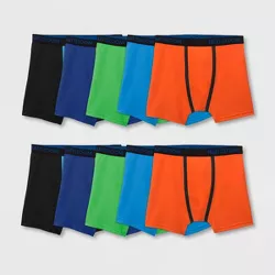 Fruit of the Loom Boys' 10pk Breathable Micro-Mesh Boxer Briefs - Colors May Vary