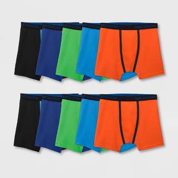 Fruit of the Loom Boys' Breathable 10pk Micro-Mesh Boxer Briefs - Colors May Vary S
