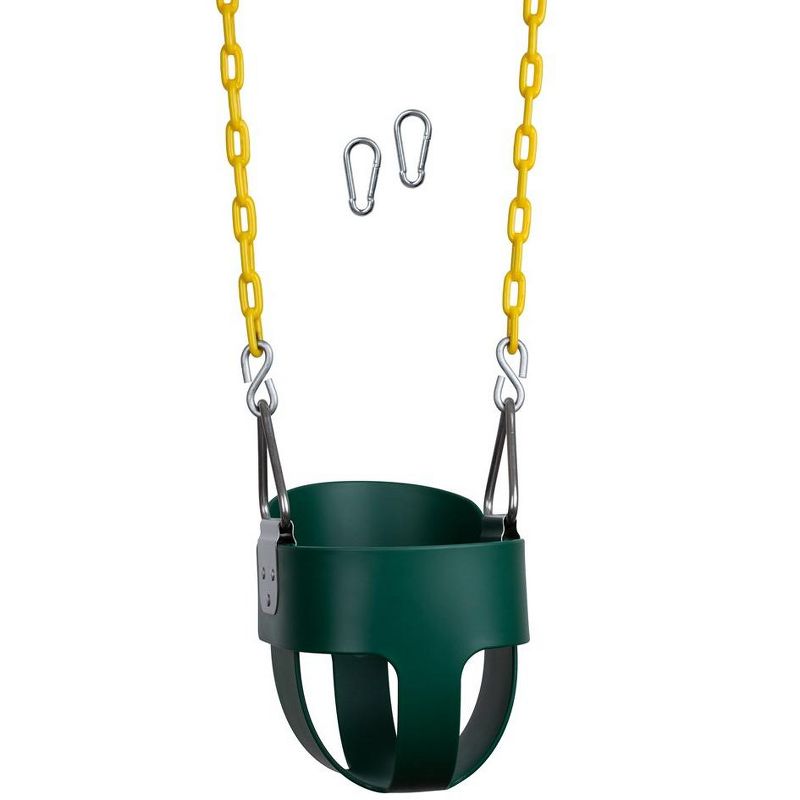 New Bounce Toddler/Baby Bucket Swing Seat - High Back Rust-Proof Swing, 1 of 5
