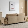 NicBex 84 Inch Loveseat,Modern Corduroy Fabric Loveseat Sofa with 2 Back Pillows,Upholstered 2-Seater Couch for Living Room - 4 of 4