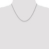 Black Bow Jewelry 1.7mm, 14k White Gold, Ropa Chain Necklace - 2 of 4