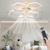 Gulches 30Inches Ceiling Fan with Lights Remote Control Dimmable  6 Gear Wind Speed Fan Light - 2 of 4