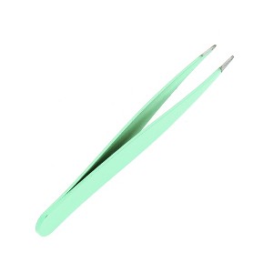 Unique Bargains Solid Color Pointed Edge Eyebrow Tweezer 1 Pc - 1 of 3