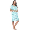 Casual Nights Women's Super Soft Yummy Nightshirt, Short Sleeve Nightgown, Night Dress with Fun Prints & Patterns - 2 of 4