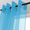 RT Designers Collection Cara Grommet Curtain Panel for Windows 54" x 84" Neon Blue - image 3 of 4