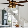 River of Goods 52" 2-Light Alice Oil-Rubbed Bronze with Gold and Black Metal Shade Ceiling Fan : Industrial Style, Reversible Motor, UL Listed - 4 of 4