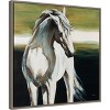 Amanti Art Portrait of Dakota the Horse by Sydney Edmunds Canvas Wall Art Print Framed 22 x 22-in. - 3 of 4