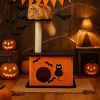 SEVOBAL Halloween Cat Tree Cat Tower with Spacious Cat Condo Gothic Scratching Posts Large Platform Cat Activities Furniture, Orange, 50"*16"*62" - 2 of 4