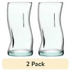 (2 pack) Clear Green Glassware, 14.9 oz - 2 of 4