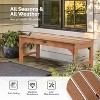 VINGLI Outdoor Bench, All-Weather Patio Bench, Poly Lumber Oversized Park Bench 800 lbs Weight Capacity for Garden Porch Balcony - 4 of 4