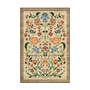 COZONY Vintage Printed Washable Runner Rug with Non-Slip Backing - 1 of 4