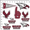 North Carolina Central University 10ct Vinyl Large Deluxe Stickers Variety Pack - image 2 of 4