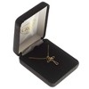 Dicksons Petal Cross with Heart and Jewel-Tone Accent Center Gold-Plated 18-Inch Pendant Necklace - 3 of 3