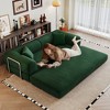 78.8'' Corduroy Compression Convertible Boneless Modular Sofa Bed with Pillow Back Support, Armrest, and No Assembly - 4 of 4