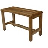 EcoDecors® Eleganto® 30" Teak Wood Shower Bench in EarthyTeak Finish - 2 of 4