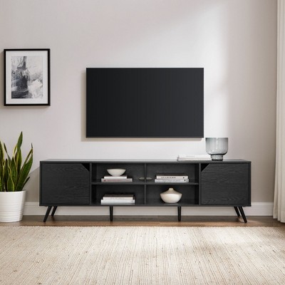 NicBex TV Stand Contemporary Minimalist TV Stand with 2 doors for TVs up to 80 inches for Living Room, Bedroom