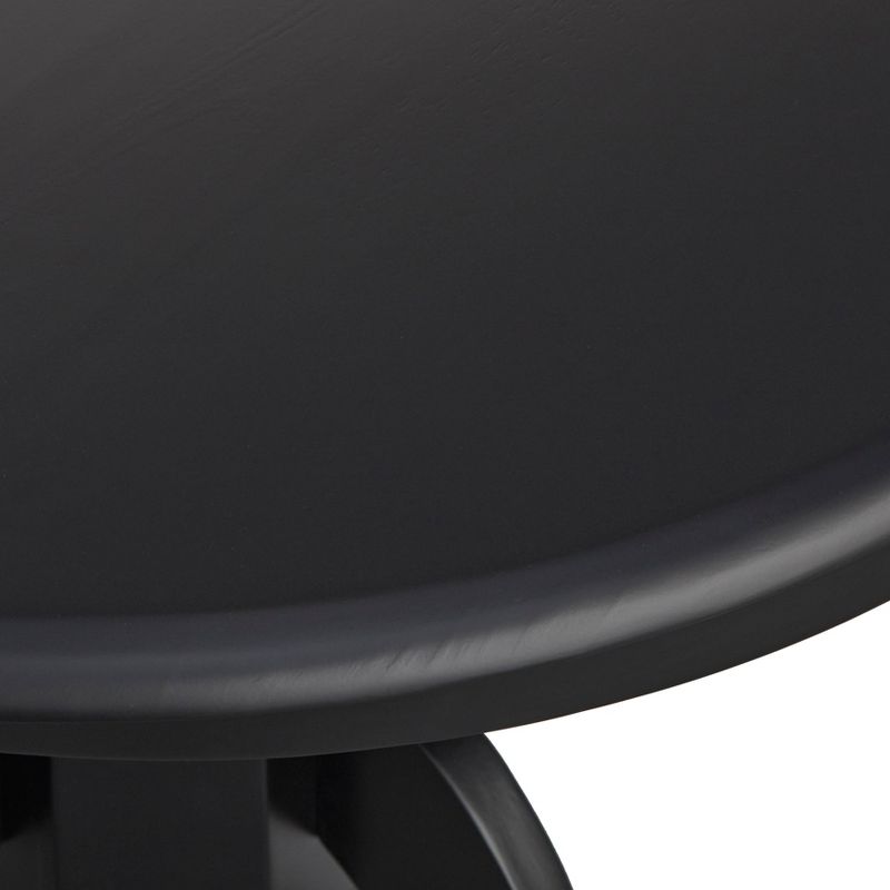 Hawthrone Round Pedestal Dining Table Black - Buylateral, 6 of 8