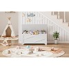 39.4" Storage Bench - Wooden Toy Chest with Safety Hinge, Multi-Functional Entryway & Living Room Storage, Easy Assembly - 4 of 4
