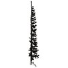 vidaXL Slim Artificial Half Christmas Tree with Stand Black 8 ft - 4 of 4