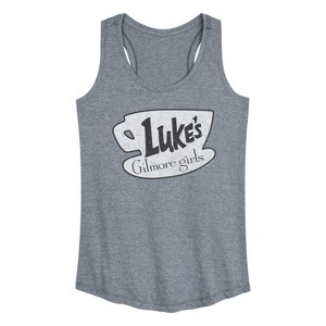 Women's - Gilmore Girls - Lukes Coffee Graphic Racerback Tank - 1 of 3