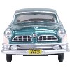 1955 Chrysler New Yorker Deluxe St. Regis Jade Green Metallic and Cream 1/87 (HO) Scale Diecast Model Car by Oxford Diecast - 4 of 4