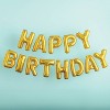 Gold Happy Birthday Foil Balloon Banner - Spritz™ - 2 of 4