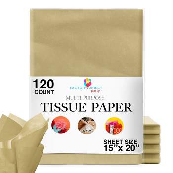 Gold Wrapping Tissue Paper Bulk for Gift Bags, 3 Decorative Colors