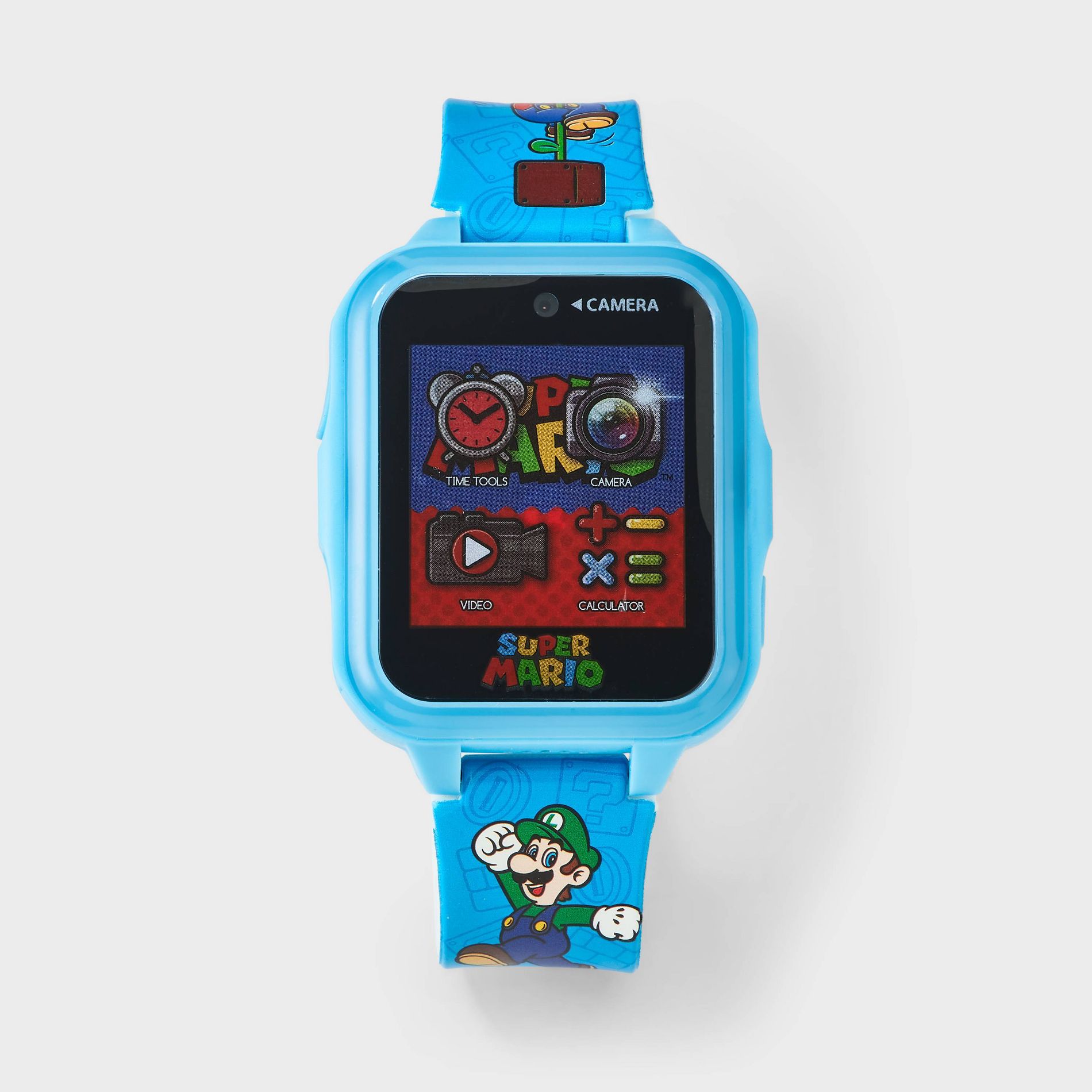 Boys' Super Mario Light Up Interactive Smartwatch - Blue