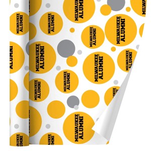 UM Milwaukee Panthers Alumn Premium Gift Wrap Wrapping Paper Roll 30x72 - 1 of 4
