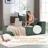 107" Chenille 2-Seater Memory Foam Sofa with Deep Seat, No Installation - 3 of 4
