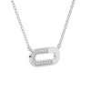 Pompeii3 Diamond Paper Pendant 14k Gold 18" Necklace Lab Created 1/2" Wide - 3 of 4