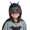 Batman Boy's Costume Union Suit One Piece Pajama With Mask Hood and Cape For Kids - 3 of 4