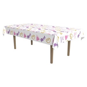 Beistle Princess Tablecover, 54" x 108", (2/Pkg) Multicolored - 1 of 2