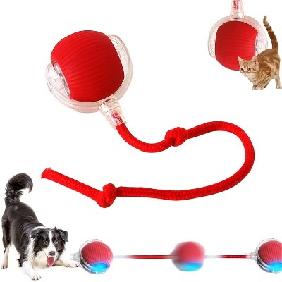 Dog Cat Toys Balls,Interactive Rolling Ball Cat Toy, 360° Smart Automatic Rolling Pet Ball, Fast Moving Toy for Dog and Cat