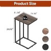 GALAXHERO C-Shaped Side Table Set of 2, 2-Tier Small End Tables for Sofa or Bed, Metal Frame Tables for Living Room, Bedroom, or Home Office - 2 of 4