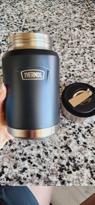 Thermos Icon 24oz Stainless Steel Food Storage Jar Spoon Sandstone New