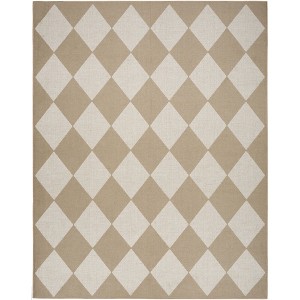 Nourison Washable Modern Jute Diamond Geometric Non-Skid Indoor Area Rug - 1 of 4