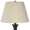 Regency Hill Blakely Modern Table Lamps 25" High Set of 2 Bronze with USB Charging Ports Touch On Off Ivory Linen Shade for Bedroom Living Room Desk - 2 of 4