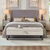 LOVMOR 64.5"Modern Velvet Storage Ottoman Bench,Nails Tufted Upholstered Storage Ottoman for Bedroom, Living Room, Entryway - 2 of 4