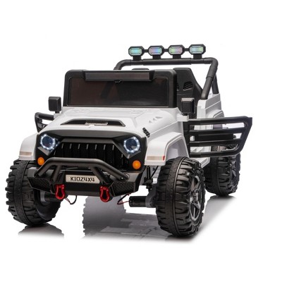 24V Ride on Toys for Kids, 2 Seater Electric Ride on Car w/Remote Control, 4 Powerful Motors, 4WD/2WD, 3 Speeds, Bluetooth, for Kids Toddler
