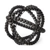 HomeRoots 12" Black Polyresin Tabletop Sculpture - 4 of 4