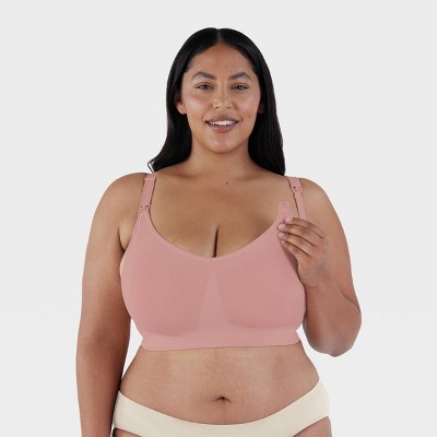 Bravado! Designs Women's Body Silk Seamless Full Cup Nursing Bra - Pink XL