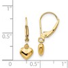 Black Bow Jewelry Kids 5mm Puffed Heart Lever Back Earrings in 14k Yellow Gold - 4 of 4