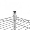 SEVOBAL Utility Storage Shelves 5 Tier Heavy Duty Metal Rack for Home Office Organization and Style, Chrome, 35.82"*14.17"*6.65" - 4 of 4